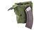 Picture of Arsenal Green Canvas Magazine Pouch with 4 Arsenal M-47WP Plum Polymer 30rd Magazines.