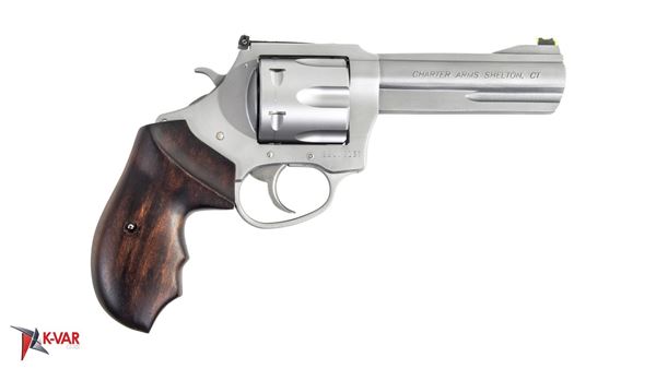 Picture of Charter Arms-The PROFESSIONAL VI, 357 Mag, 6 rd, 4.2" , Stainless Steel, Wooden Grip