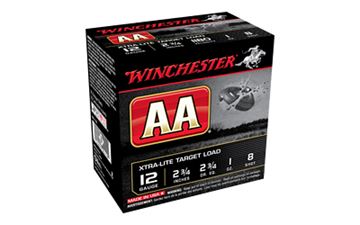 WIN AA EX-LIGHT 12GA 2.75" #8 25/250