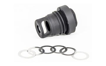 YHM MINI QD MUZZLE BRAKE 9MM 5/8"-24