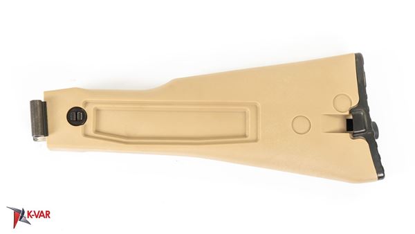 Picture of Arsenal Desert Sand Polymer Left Side 4.5mm Pivot Pin Folding Warsaw Length Buttstock
