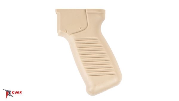 Picture of Arsenal Desert Sand SAW-Style SAM7SF Pistol Grip with Cut-Out for Ambidextrous Safety Lever