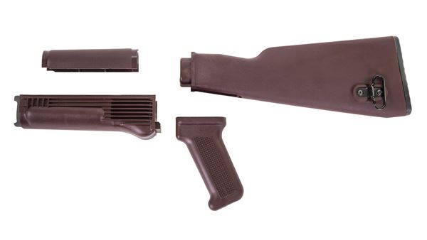 Picture of Arsenal U.S. Made Plum Polymer Stock Set for Milled Receiver AK47