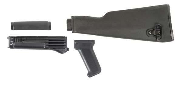 Picture of Arsenal Black Polymer Stock Set with Stainless Steel Heat Shield for Milled Receivers