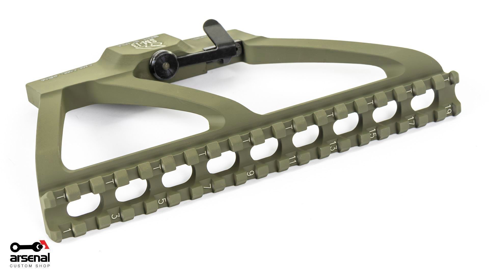 Arsenal Scope Mount with OD Green Cerakote for AK Variant Rifles with