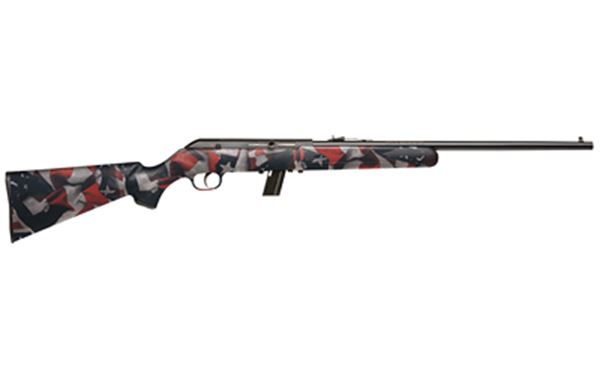 SAV 64F 22LR 21" 10RD R/W/B FLAG