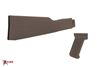 Arsenal Intermediate Length FDE AK47 Buttstock and Pistol Grip Set for Milled Receivers