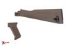 Arsenal AK47 / AK74 NATO Length FDE Buttstock Set for Stamped Receivers