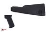 Arsenal Intermediate Length Black AK47 Buttstock and Pistol Grip Set for Milled Receivers
