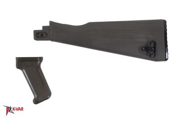Picture of Arsenal AK47 OD Green NATO Length Buttstock and Pistol Grip Set for Stamped Receivers