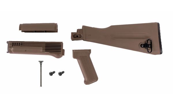 Arsenal FDE Warsaw Length Stock Set for Stamped Receivers with Hardware