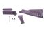 Arsenal 4-Piece Mil-Spec Warsaw Length Plum Polymer Buttstock Set for Stamped Receivers with Hardware
