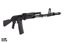 Arsenal SAM5 5.56x45mm Semi-Auto AK-47 Rifle with AK-74 FSB AK-133S  Flash Hider and 30rd Mag