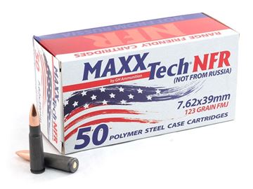 Picture of MAXX Tech NFR 7.62x39, 123 gr, Steel Case 50rd Ammunition