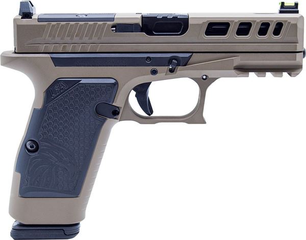 LFA LF AMPX 9mm Pistol FDE G19X Frame with 50rd KCI Drum Mag