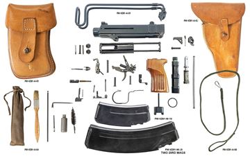 Picture of VZ 61 Skorpion Parts Kit With Magazines, Pouch, Holster, Lanyard, & Cleaning Kit