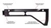 Arsenal Side Folding FDE Stock Assembly Machined Hard Anodized Aluminum 