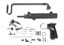 Picture of VZ 61 Skorpion parts kit, includes all components, except receiver, Painted, black grip